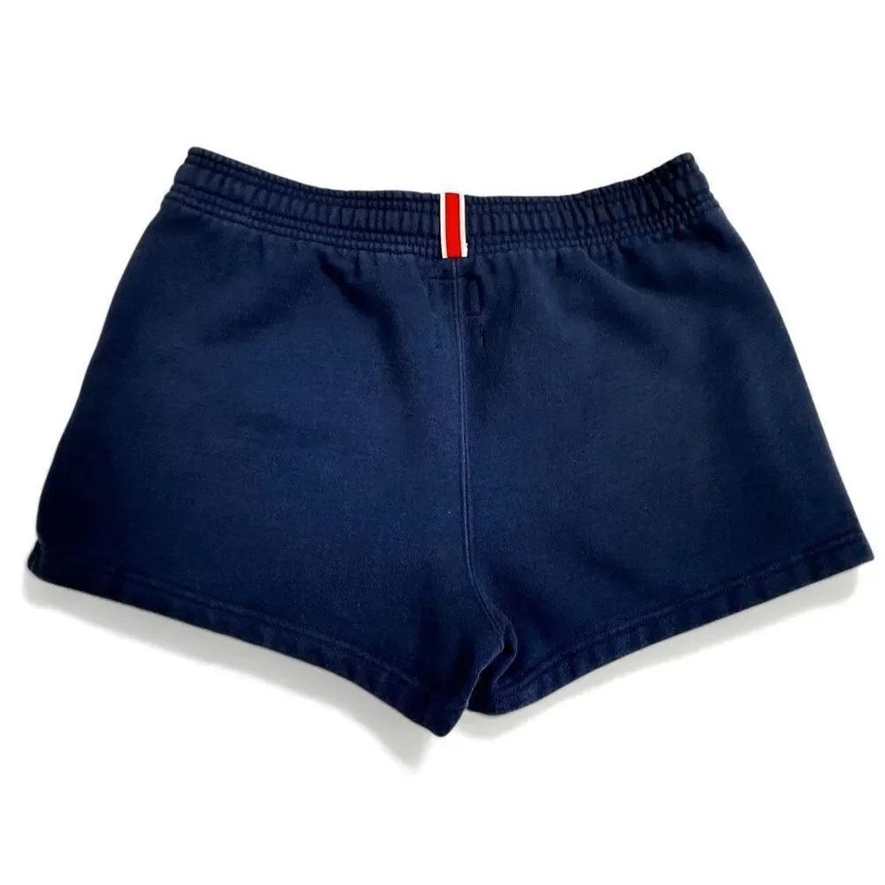 Tracksmith New England Navy Running Shorts Drawstring Cotton S